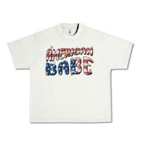 Pistachio American babe Urban Heavy Tee - MaliasSmallBusiness