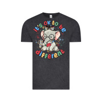 Vintage Black it's ok to be different Vintage Tee - MaliasSmallBusiness