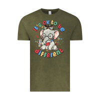 Vintage Olive it's ok to be different Vintage Tee - MaliasSmallBusiness