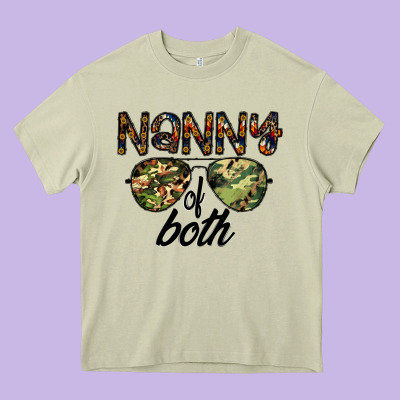 Nanny Of Both Heavy Core Tee Designed By Cowhidedigitalart