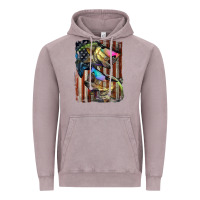 Vintage Zinc American Flag With Bass Fish Vintage Hoodie - LillyAllenDesigns
