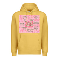 Antique Gold i am enough with glitter Premium Hoodie - TumblerDesignByShophia