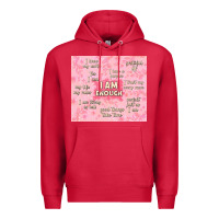Cardinal i am enough with glitter Premium Hoodie - TumblerDesignByShophia