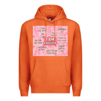 Carrot i am enough with glitter Premium Hoodie - TumblerDesignByShophia