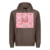 Coffee i am enough with glitter Premium Hoodie - TumblerDesignByShophia