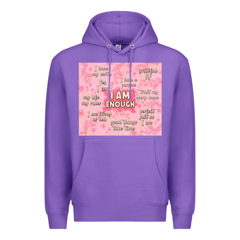 I Am Enough With Glitter Premium Hoodie by TumblerDesignByShophia | Teevron