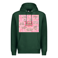 Sports Green i am enough with glitter Premium Hoodie - TumblerDesignByShophia