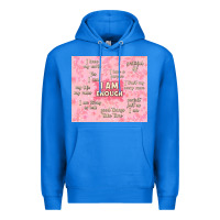 True Royal i am enough with glitter Premium Hoodie - TumblerDesignByShophia