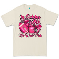 Bone in october we wear pink cheer with football breast Premium Tee - JahusDesignShop