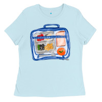 Baby Blue lunchbox fa element Ladies Tee - FaDigitalArtStudio