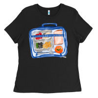 Black lunchbox fa element Ladies Tee - FaDigitalArtStudio