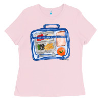 Bubblegum Pink lunchbox fa element Ladies Tee - FaDigitalArtStudio