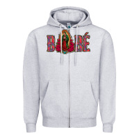 Heather Grey Bebe our lady of guadalupe Zipper Hoodie - Bettercallsaul