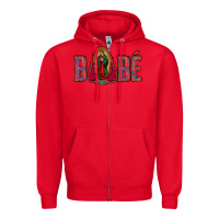 Red Bebe our lady of guadalupe Zipper Hoodie - Bettercallsaul