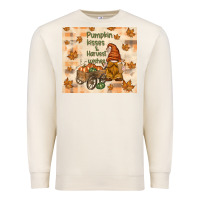 Sandshell pumpkin kisses and harvest wishes Premium Sweatshirt - TumblerDesignByShophia