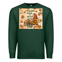 Sports Green pumpkin kisses and harvest wishes Premium Sweatshirt - TumblerDesignByShophia
