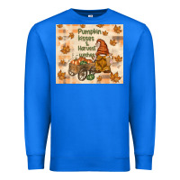 True Royal pumpkin kisses and harvest wishes Premium Sweatshirt - TumblerDesignByShophia