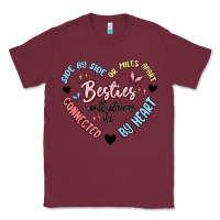 Burgundy besties will always be Classic Tee - MaliasSmallBusiness