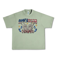 Oil Green american mama Urban Heavy Tee - MaliasSmallBusiness