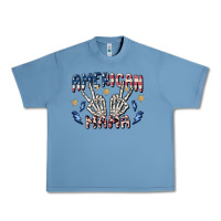 Pebble Blue american mama Urban Heavy Tee - MaliasSmallBusiness