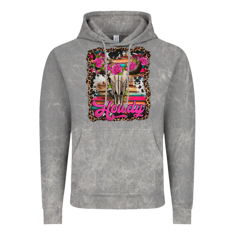 Howdy Valentine's Day Bull Skull Vintage Hoodie by Jasminsmagicworld | Teevron