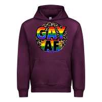Mauve Wine Gay af Urban Hoodie - FaDigitalArtStudio