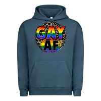 Pigment Midnight Navy Gay af Urban Hoodie - FaDigitalArtStudio