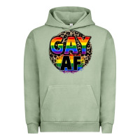 Pigment Oil Green Gay af Urban Hoodie - FaDigitalArtStudio