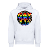 White Gay af Urban Hoodie - FaDigitalArtStudio