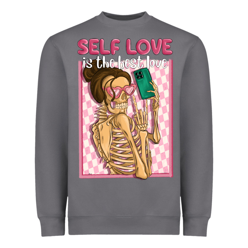 Self Love Is The Best Love Heavyweight Sweatshirt by MaliasSmallBusiness | Teevron