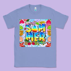 Summer Time Classic Tee Designed By Cowhidedigitalart