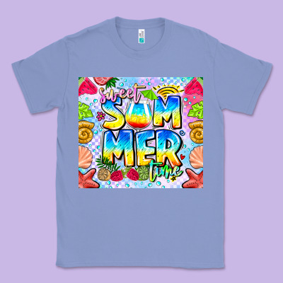 Summer Time Classic Tee Designed By Cowhidedigitalart
