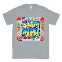 Heather Grey summer time Classic Tee - CowhideDigitalArt