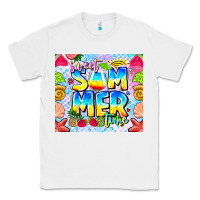 White summer time Classic Tee - CowhideDigitalArt