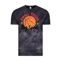 Cloud Black small town big spirit Vintage Tee - MaliasSmallBusiness