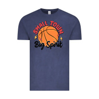 Vintage Denim small town big spirit Vintage Tee - MaliasSmallBusiness