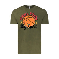 Vintage Olive small town big spirit Vintage Tee - MaliasSmallBusiness