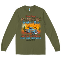 Army Green bind my wandering heart to thee Long Sleeve Tee - MaliasSmallBusiness