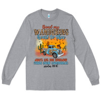 Heather Grey bind my wandering heart to thee Long Sleeve Tee - MaliasSmallBusiness