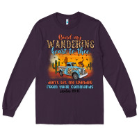 Plum bind my wandering heart to thee Long Sleeve Tee - MaliasSmallBusiness