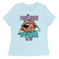 Baby Blue Pour Some Sugar On Me Ladies Tee - JahusDesignShop