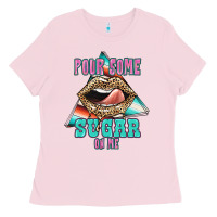 Bubblegum Pink Pour Some Sugar On Me Ladies Tee - JahusDesignShop