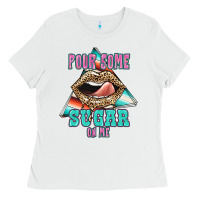 White Pour Some Sugar On Me Ladies Tee - JahusDesignShop