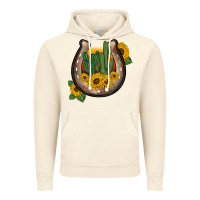 Vintage Artic western horseshoe sunflower cactus Vintage Hoodie - BarkalooDesign