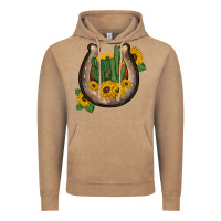 Vintage Coffee western horseshoe sunflower cactus Vintage Hoodie - BarkalooDesign