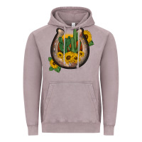 Vintage Zinc western horseshoe sunflower cactus Vintage Hoodie - BarkalooDesign