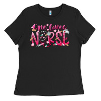 Black one loves nurse Ladies Tee - RacoonDesign