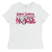 White one loves nurse Ladies Tee - RacoonDesign