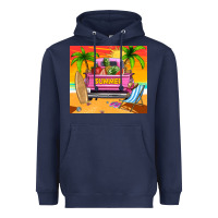 Navy summer truck Heavyweight Hoodie - TumblerDesignByShophia