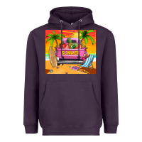 Plum summer truck Heavyweight Hoodie - TumblerDesignByShophia